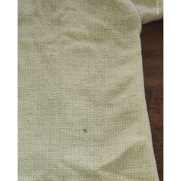 Vintage handmade baby bunting w bunny trim yellow green Easter lined - Picture 9 of 13